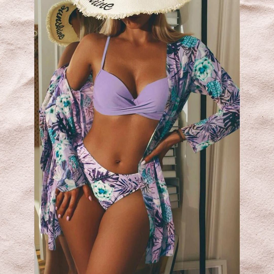 Complete Zomerlook: 3-in-1 Bikini + Kimono (Topseller!)