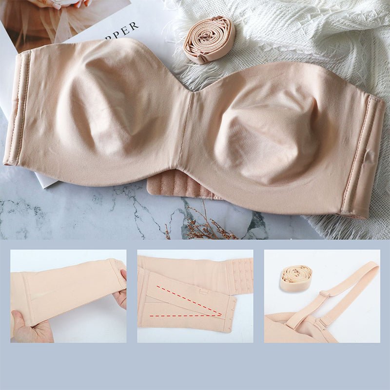 Slipvrije Bandeau-BH met Beugel