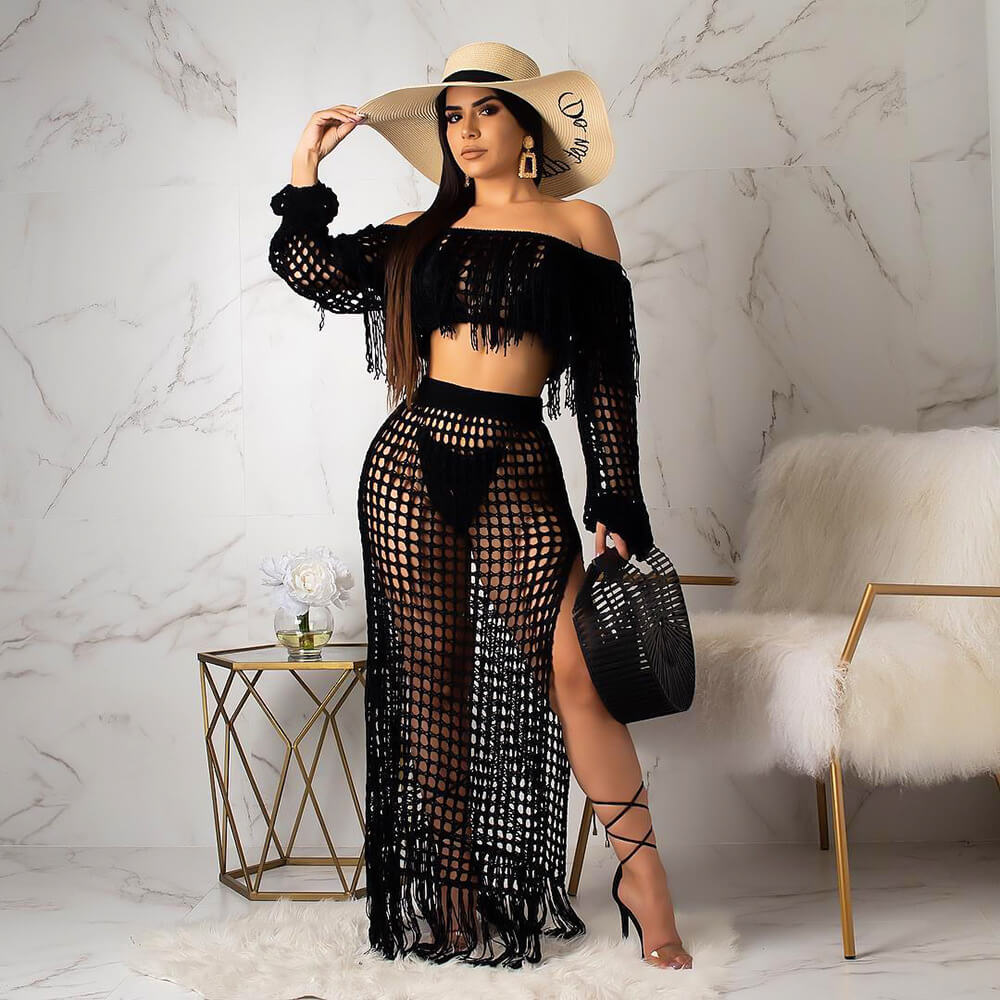 De Elira™ Luxe Cover-Up Set – Boho Chic Herdefinieerd