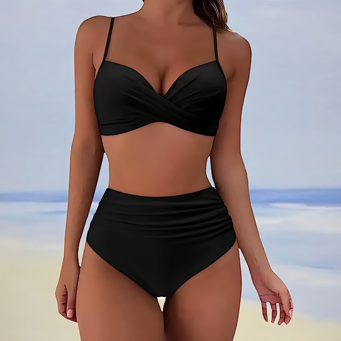 Vrouwelijke Perfectie – Sum-Supply™ Bikini met Hoge Taille & Push-up Top