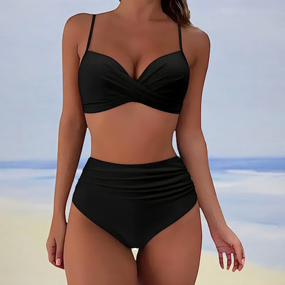 Vrouwelijke Perfectie – Sum-Supply™ Bikini met Hoge Taille & Push-up Top