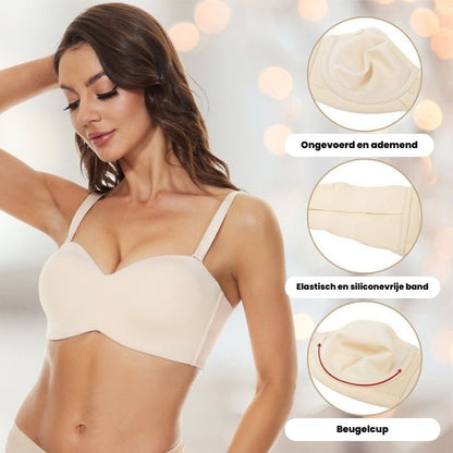 Slipvrije Bandeau-BH met Beugel