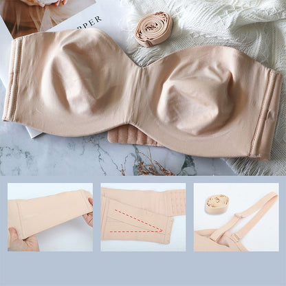 Slipvrije Bandeau-BH met Beugel